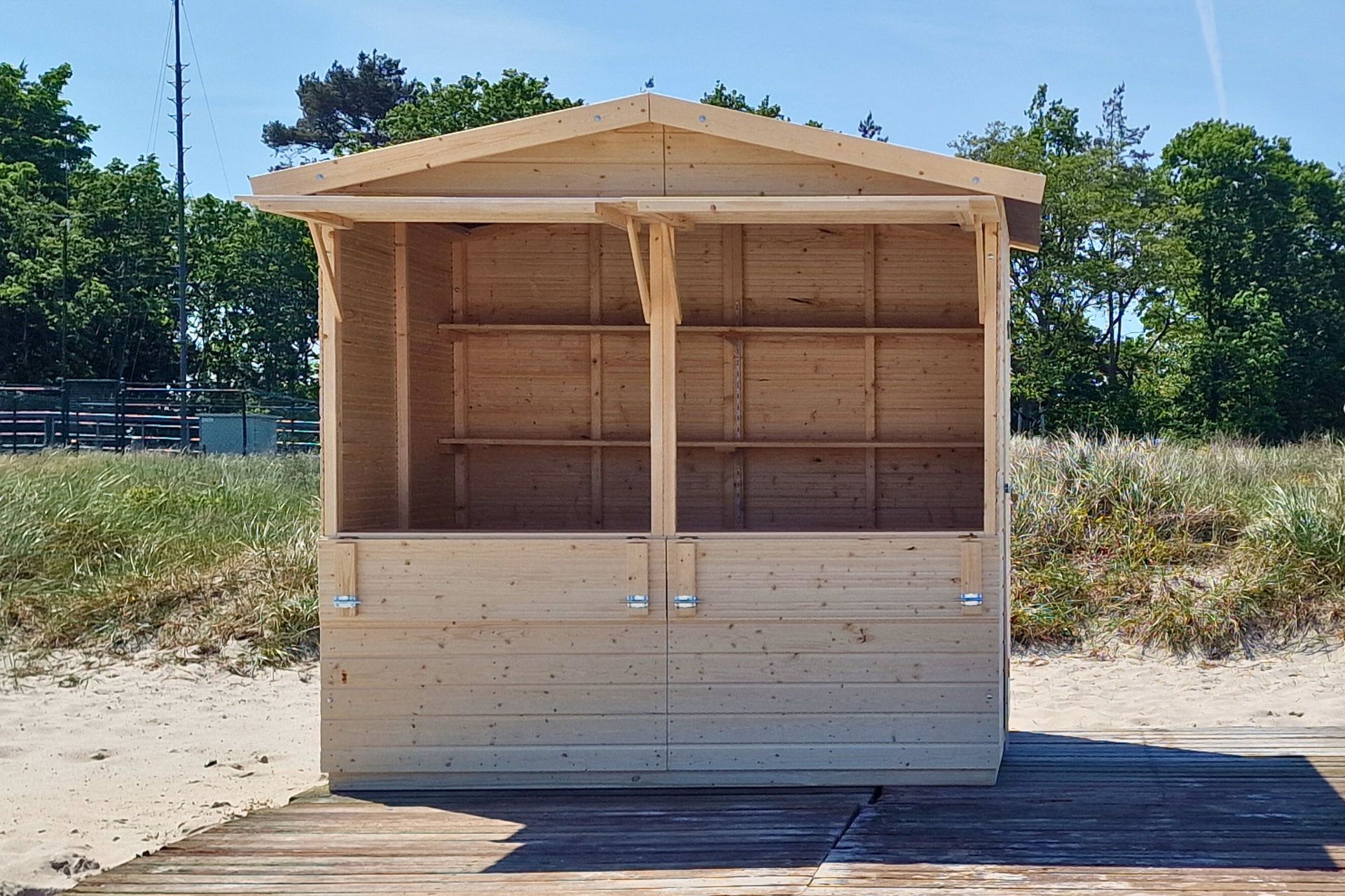 Pavillon in 6-Eck-Form konfigurieren im Markthuetten-Shop