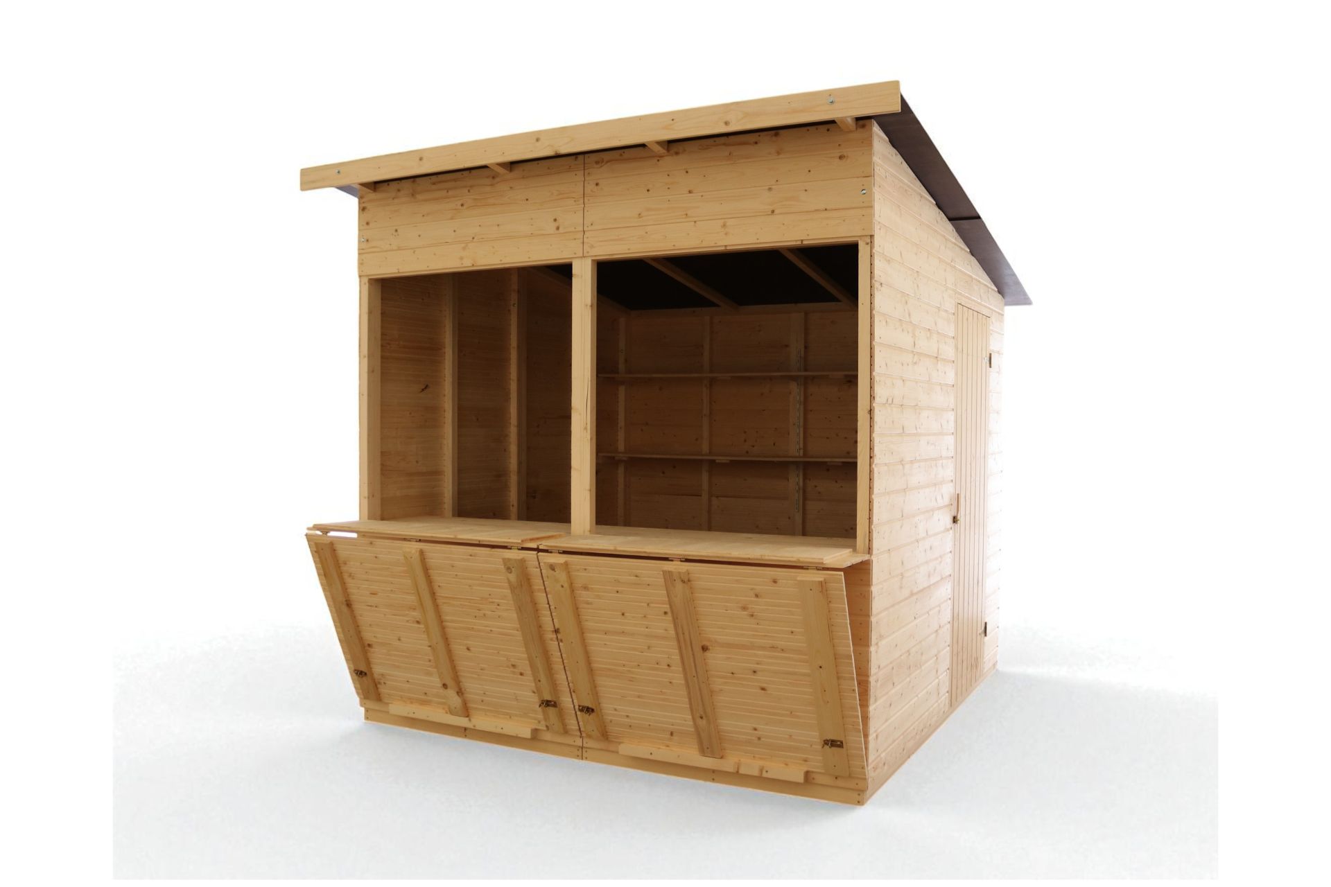 Markthütte 2,50m x 2,00m - Pultdach