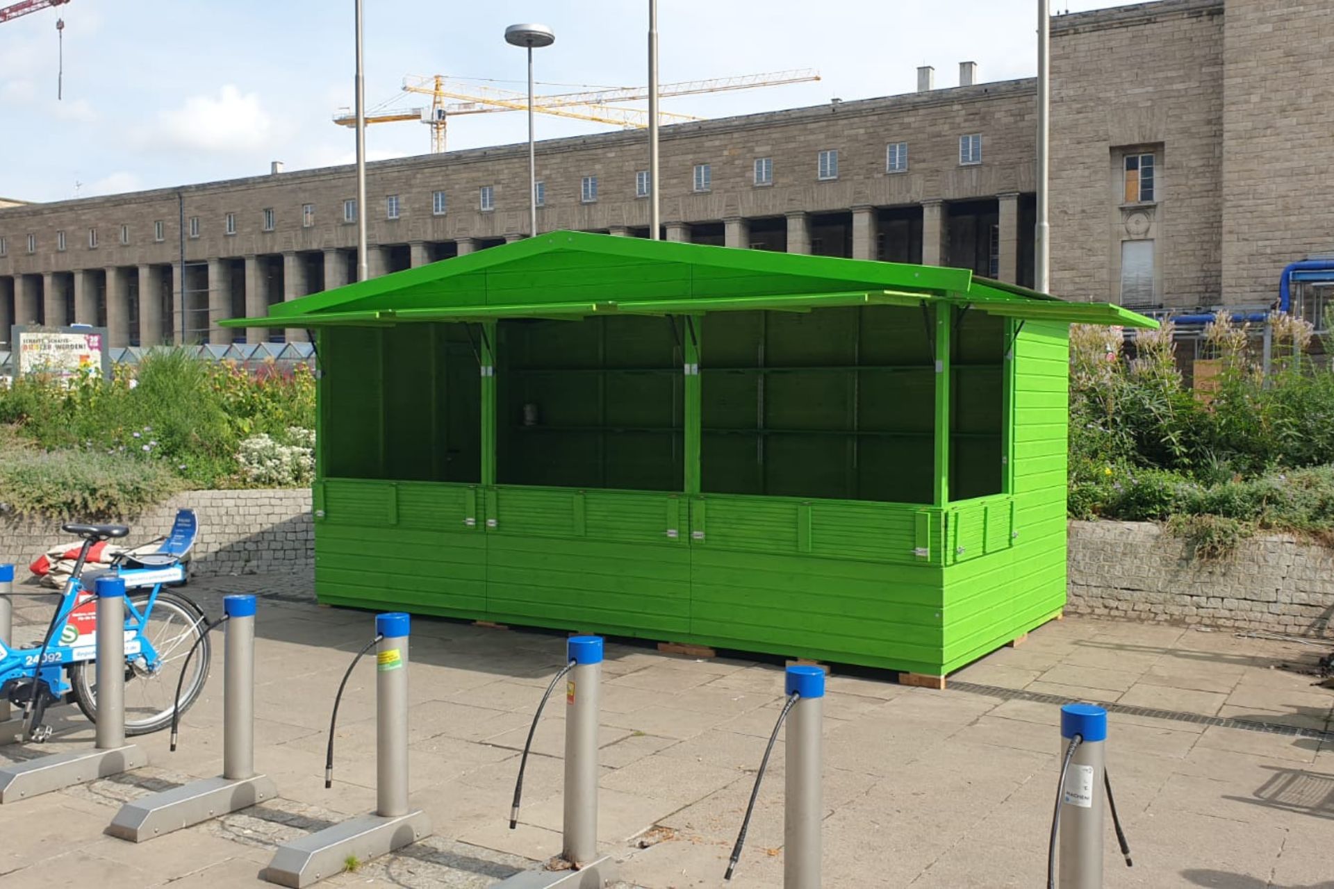 Markthuette grün in Sonderfarbe